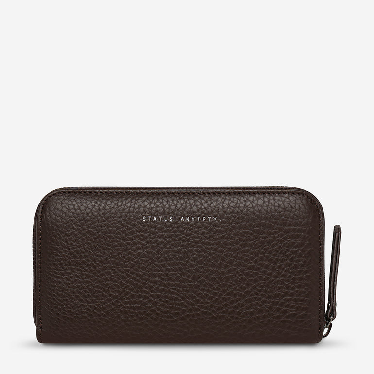 Status Anxiety Yet To Come Leather Wallet Cocoa