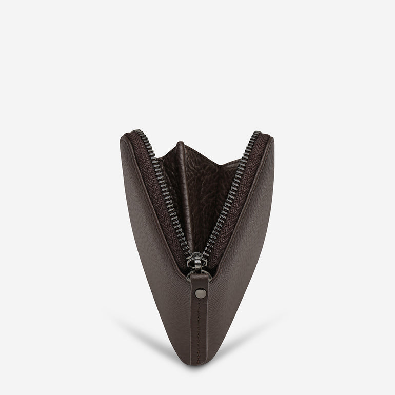 Status Anxiety Yet To Come Leather Wallet Cocoa