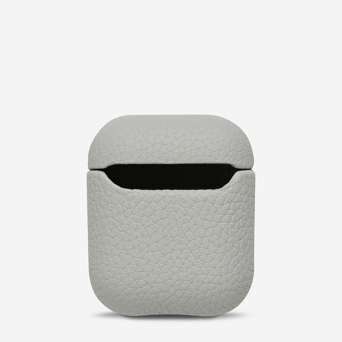 Status Anxiety Miracle Worker Leather Airpods Case Light Grey