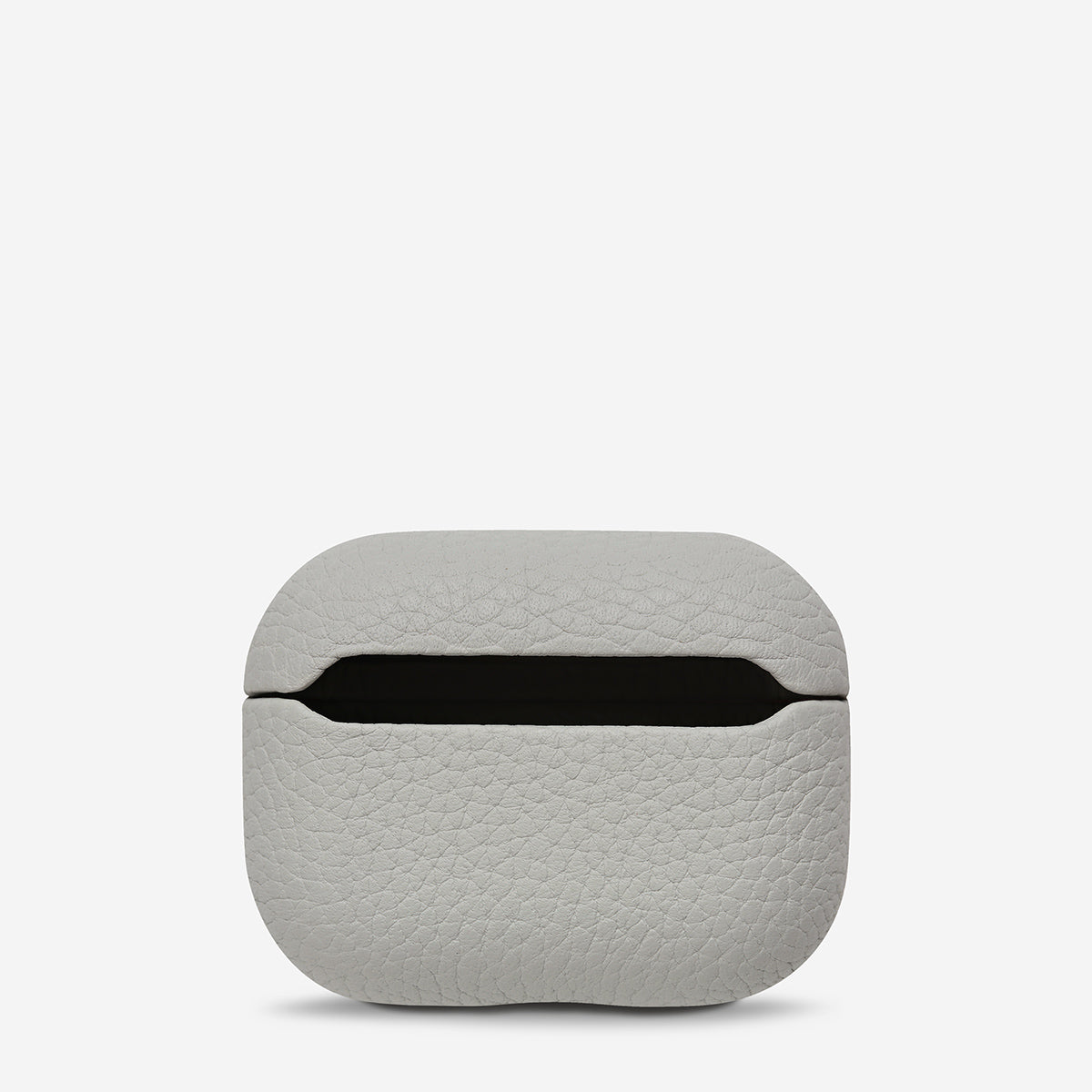 Status Anxiety Miracle Worker Leather Airpods Case Light Grey