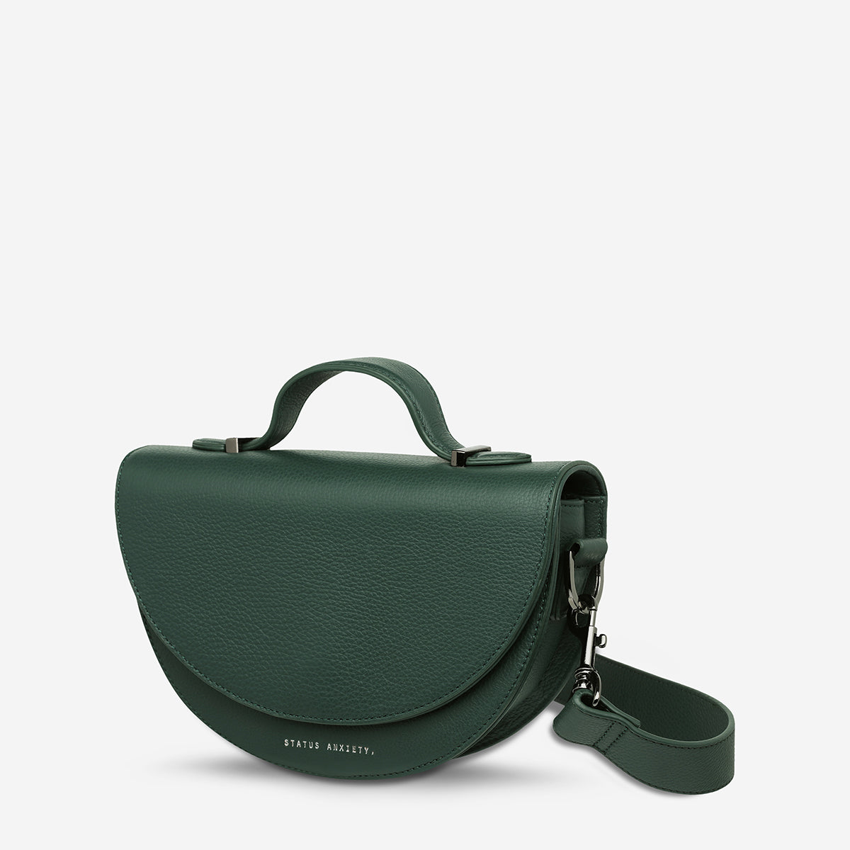 Status Anxiety All Nighter Women's Leather Crossbody Bag Green