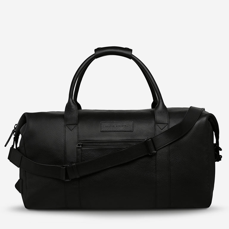 Status Anxiety Everything I Wanted Leather Duffle Bag Black