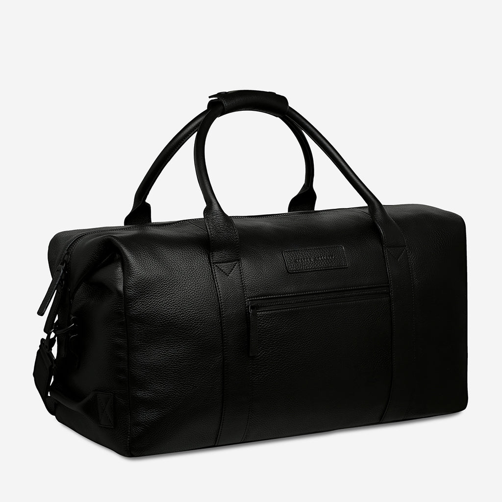 Everything I Wanted Black Leather Duffle Bag Status Anxiety®