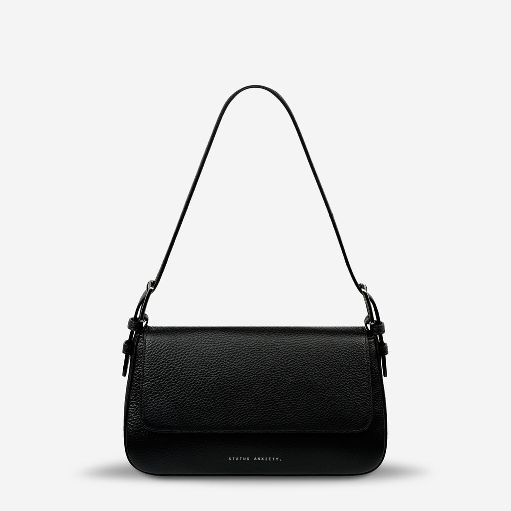 Figure You Out Women's Black Leather Bag Status Anxiety®