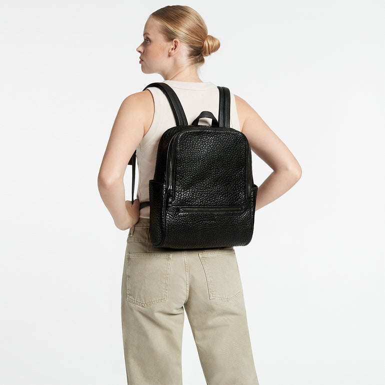 Status Anxiety If You Call Leather Backpack Black Bubble