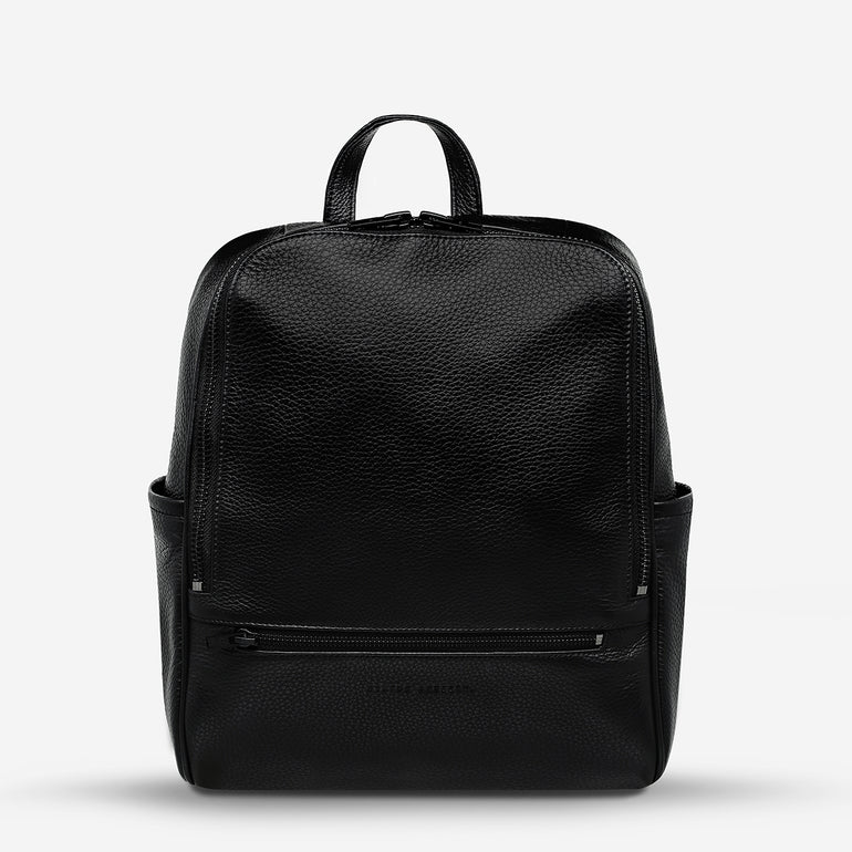 Status Anxiety If You Call Leather Backpack Black