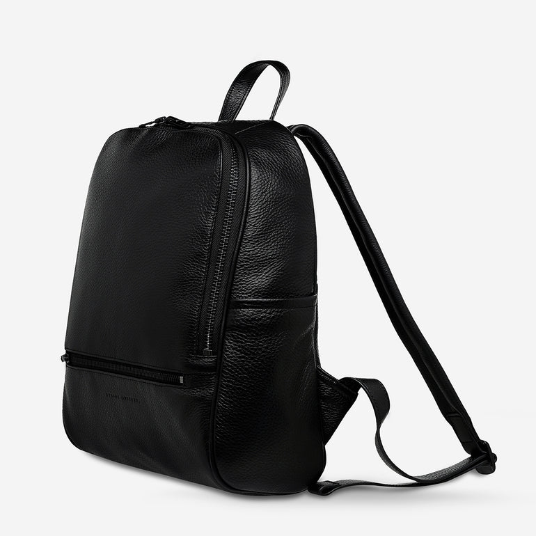 Status Anxiety If You Call Leather Backpack Black