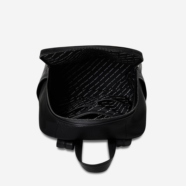 Status Anxiety If You Call Leather Backpack Black