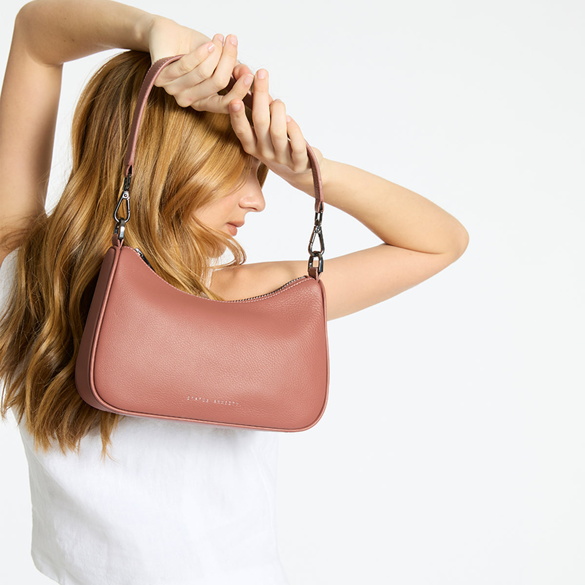 Status Anxiety Look Both Ways Handbag Dusty Rose