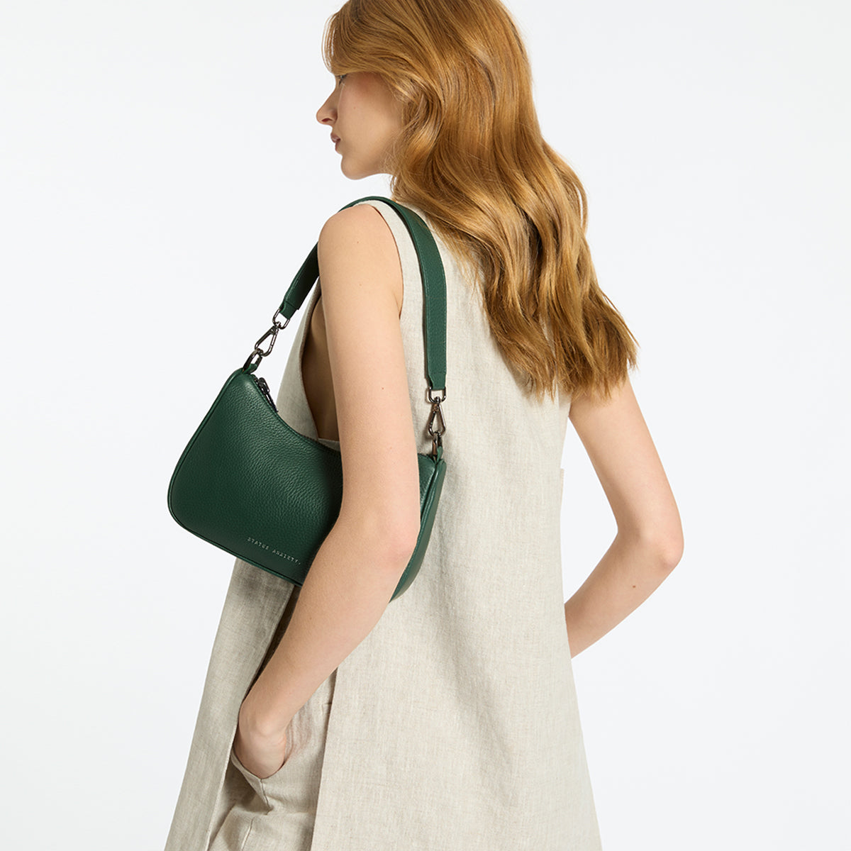 Status Anxiety Look Both Ways Handbag Green