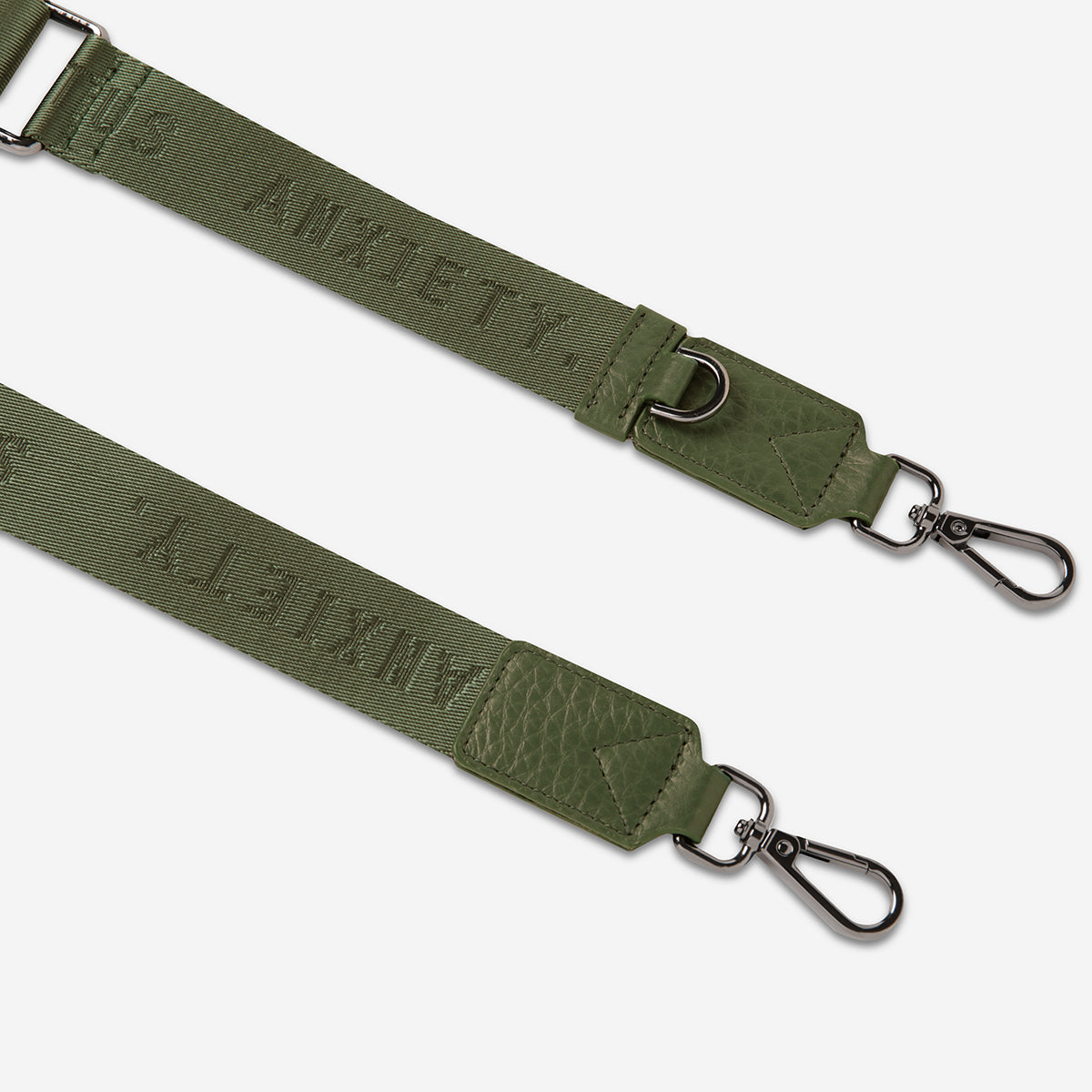 Status Anxiety Khaki Thin Webbed Strap for Bags 