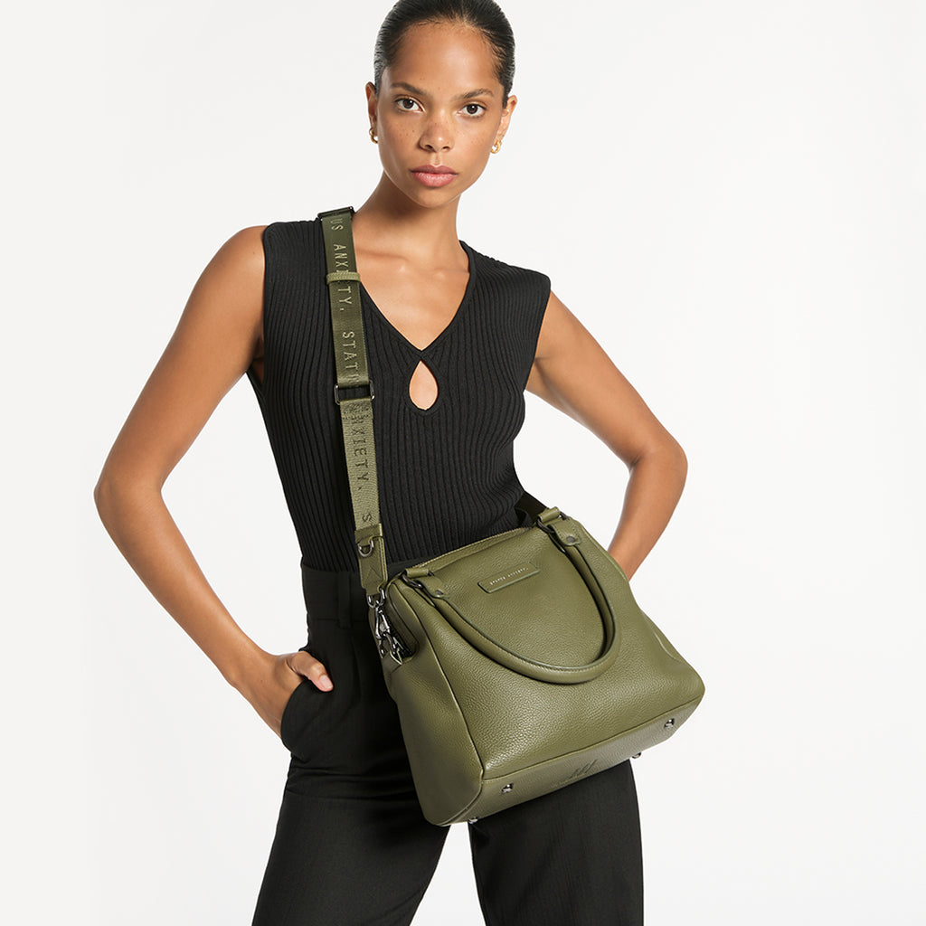 Thin Khaki Webbed Strap | Status Anxiety®