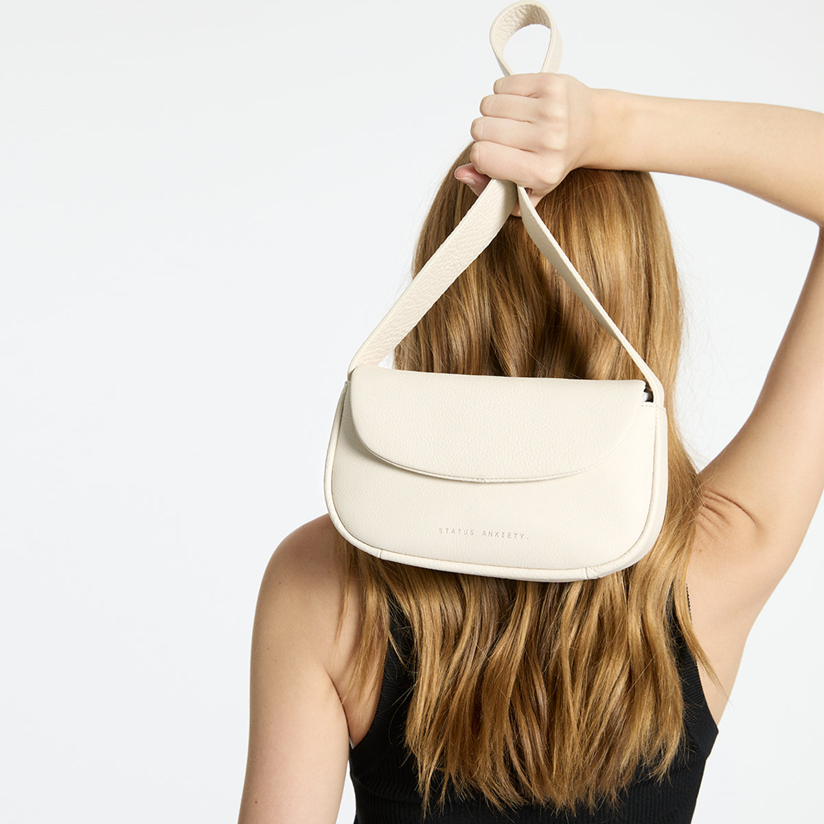 Status Anxiety One of these days Women's Leather Bag Chalk