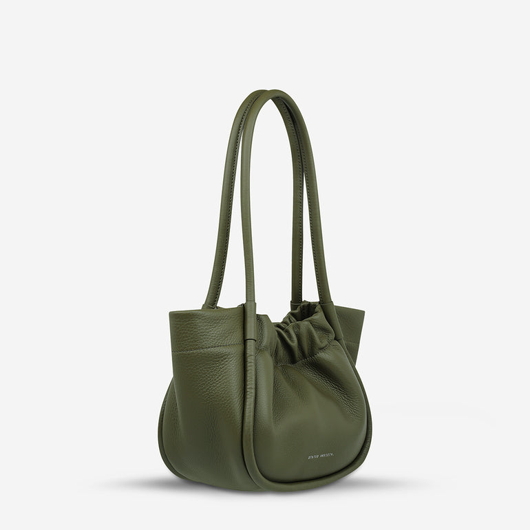 Status Anxiety Ordinary Pleasures Women's Leather Handbag Khaki