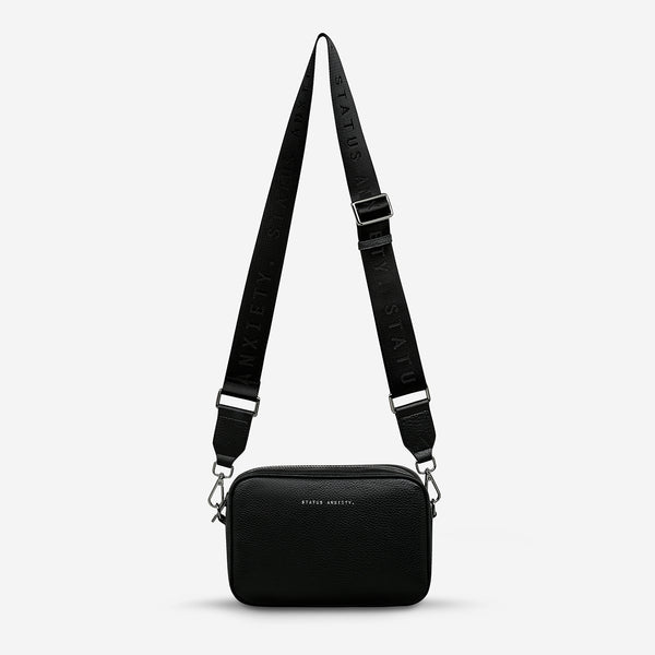 Plunder With Webbed Strap Black Crossbody Bag Status Anxiety