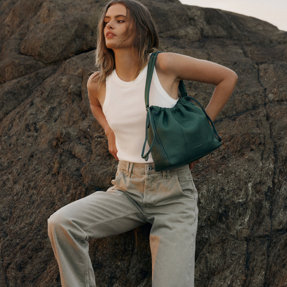 Status anxiety green bag deals