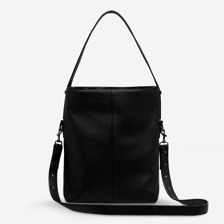 Status Anxiety Ready and Willing Women's Leather Tote Bag Black