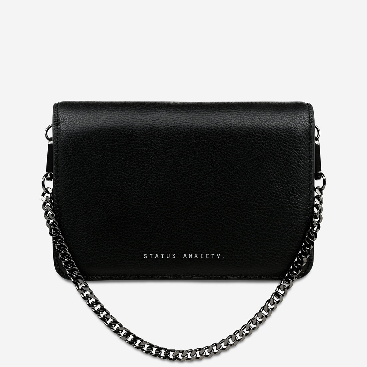 Status Anxiety She Burns Women's Leather Bag Black