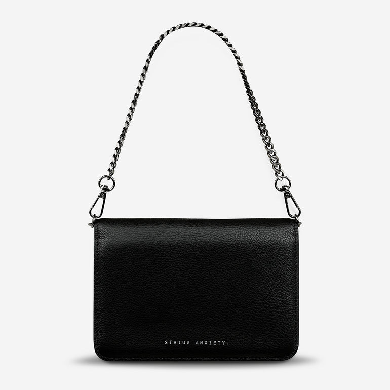 Status Anxiety She Burns Women's Leather Bag Black