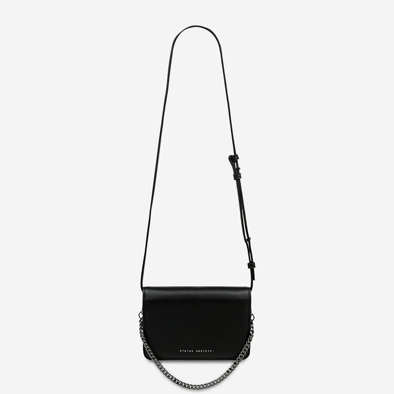 Status Anxiety She Burns Women's Leather Bag Black