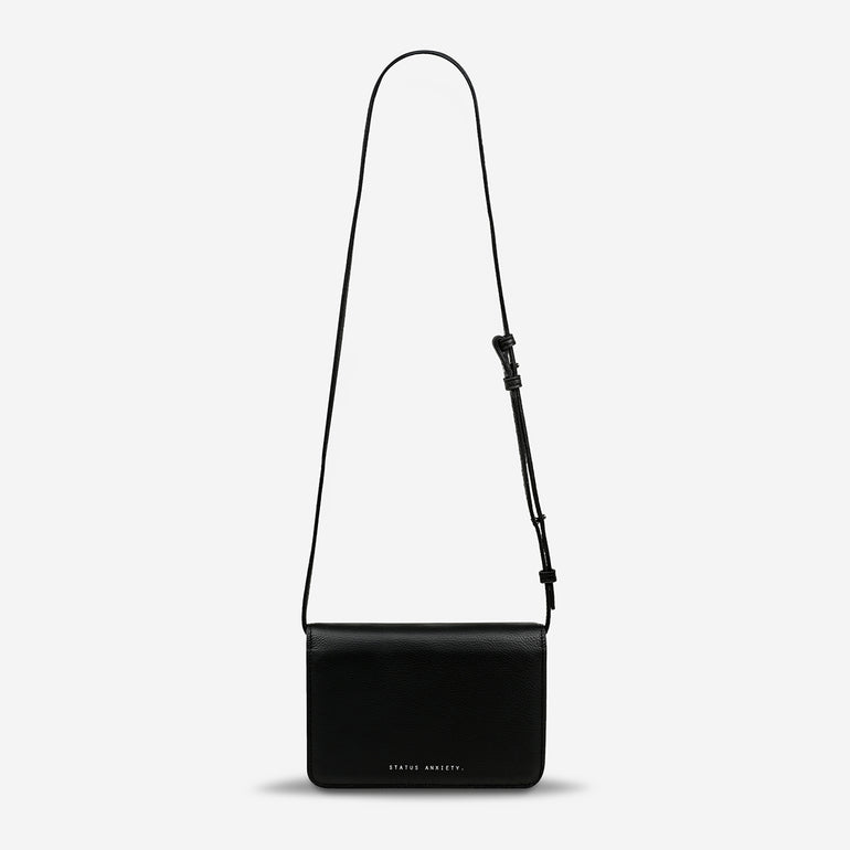 Status Anxiety She Burns Women's Leather Bag Black