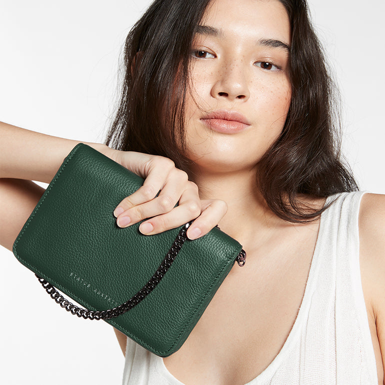 She Burns Women's Green Crossbody Bag Status Anxiety®