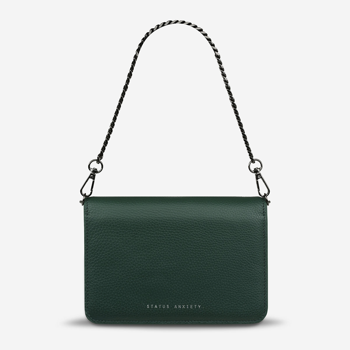 Status Anxiety She Burns Women's Leather Bag Green