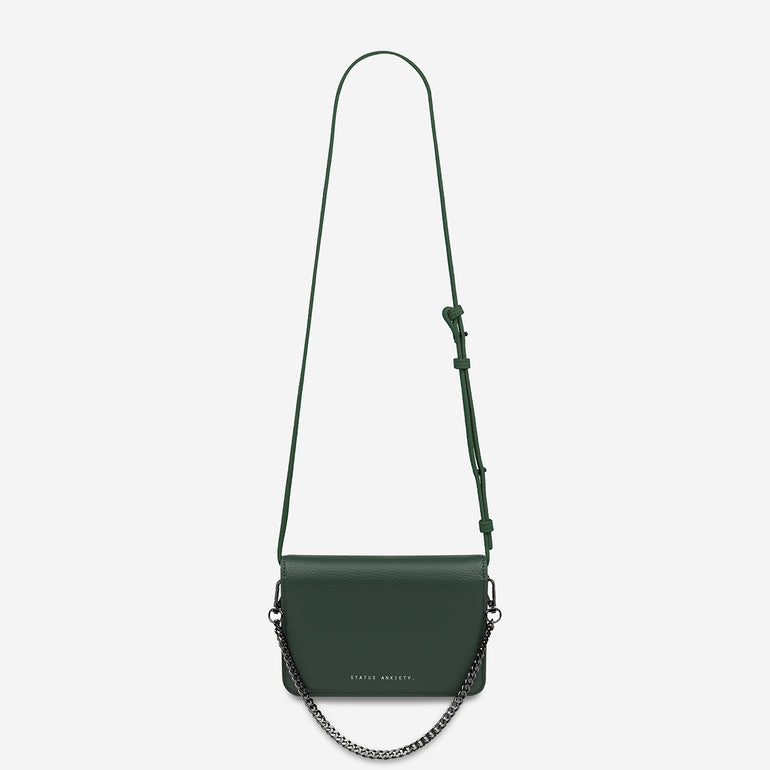 Status Anxiety She Burns Women's Leather Bag Green