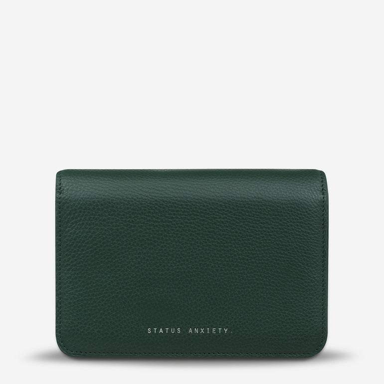 Status Anxiety She Burns Women's Leather Bag Green