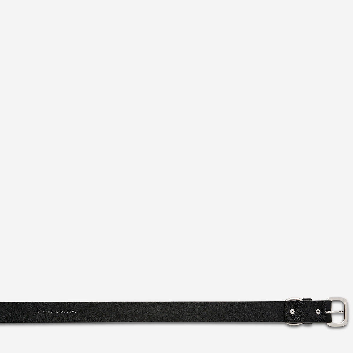 Status Anxiety Disarm Women's Leather Belt Black/Silver