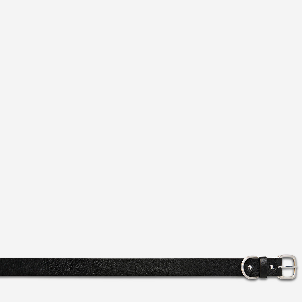 Status Anxiety Disarm Women's Leather Belt Black/Silver