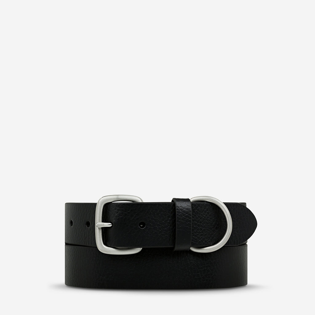 Disarm Women's Black/Silver Leather Belt Status Anxiety®