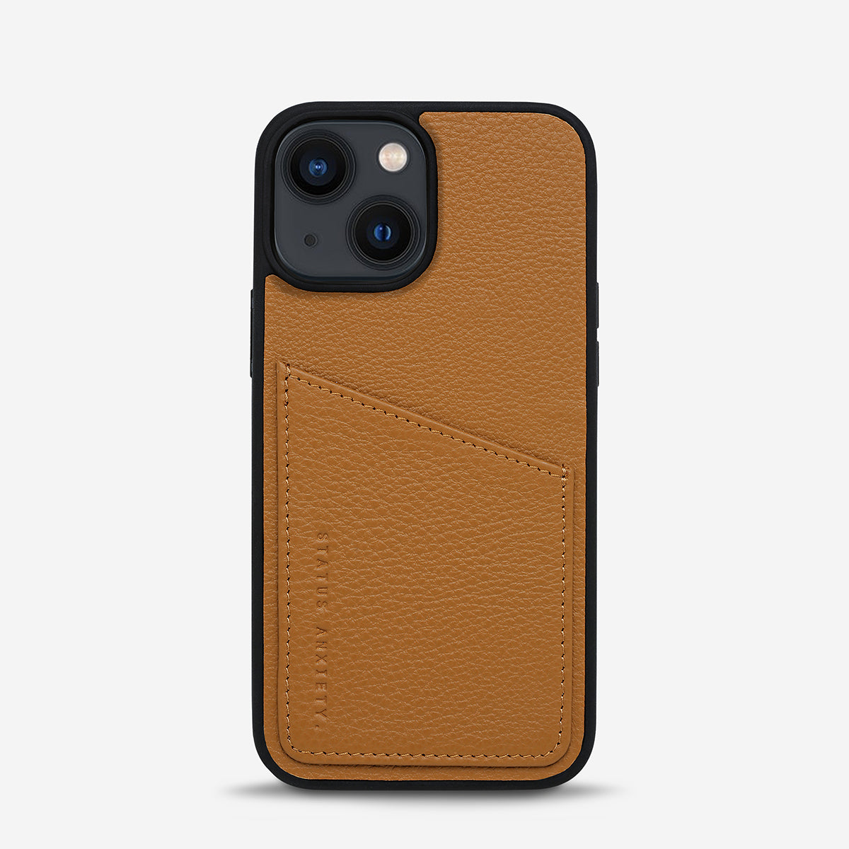 Status Anxiety Who's Who Leather iPhone Cases Tan