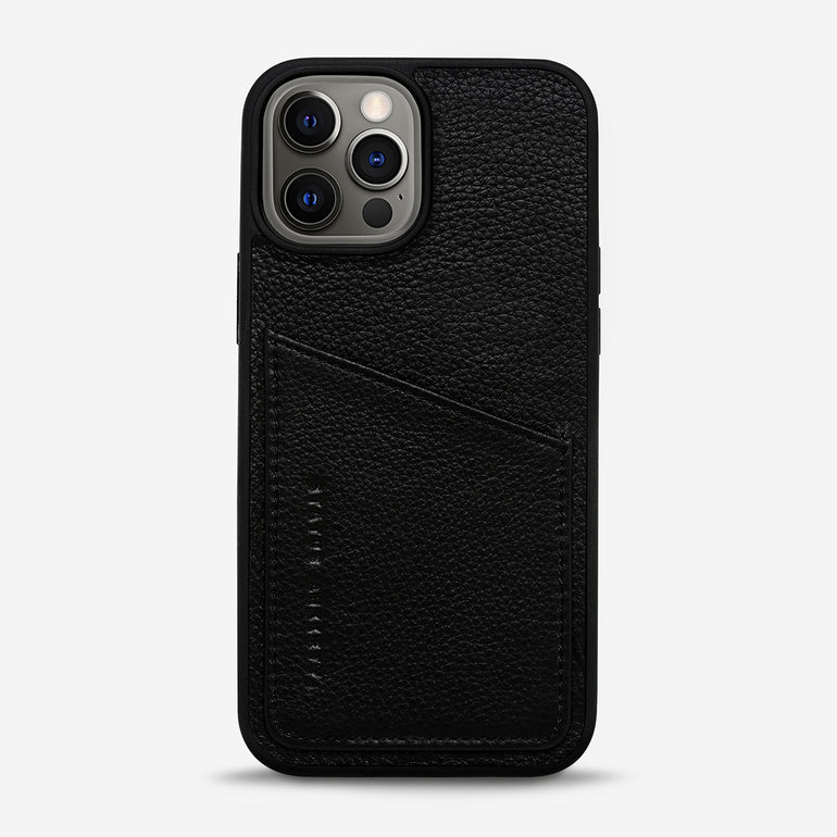 Status Anxiety Who's Who Leather iPhone Cases Black
