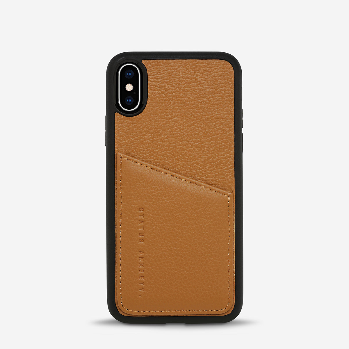 Status Anxiety Who's Who Leather iPhone Cases Tan