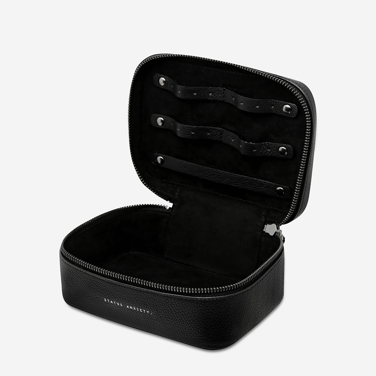 Status Anxiety Shining Armour Leather Case Black