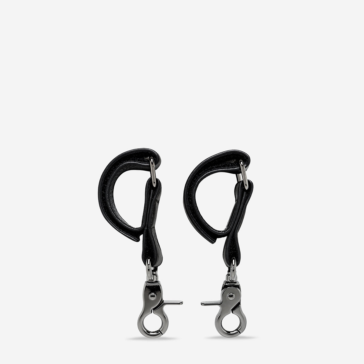 Status Anxiety Up All Night Leather Baby Bag Straps Black