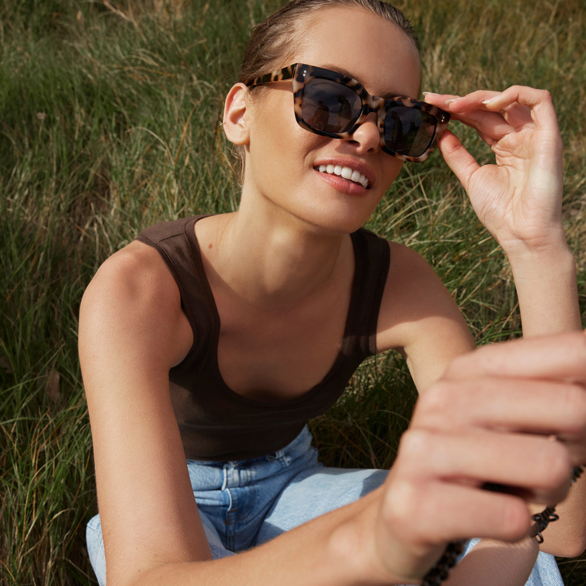 Antagonist White Tort Sunglasses Status Anxiety