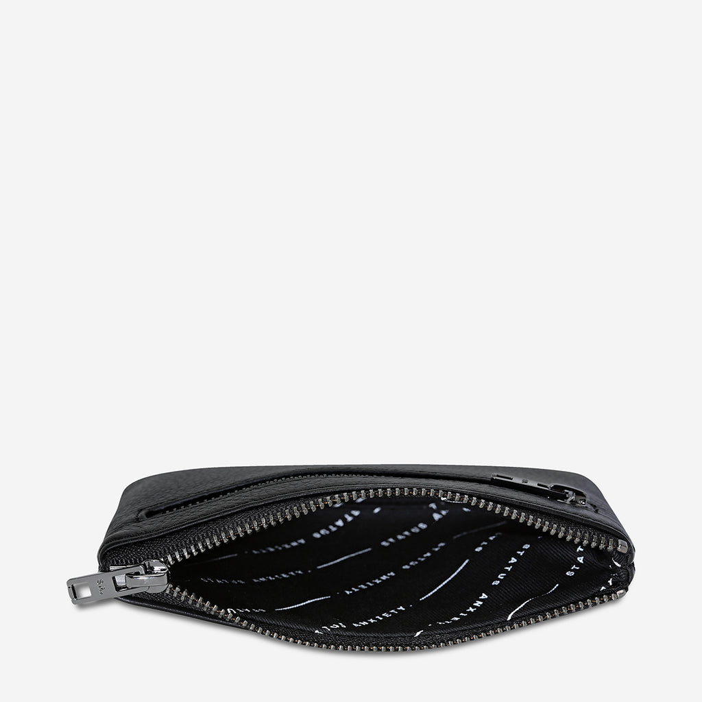 Change It All Black Leather Pouch Status Anxiety® Official