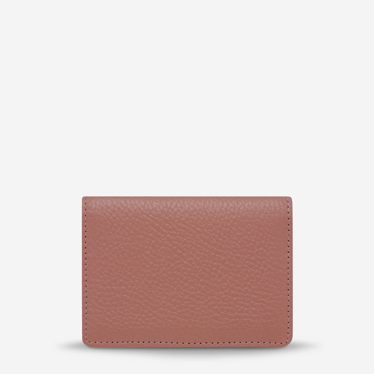 Status Anxiety Easy Does It Women's Leather Wallet Dusty Rose