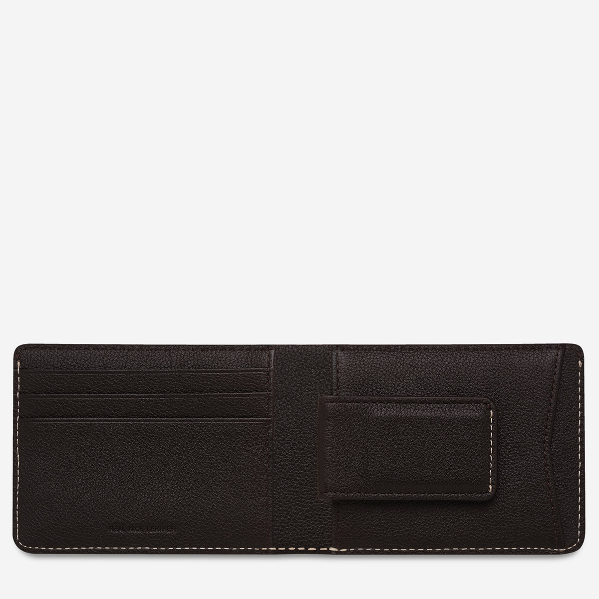 Status Anxiety Ethan Men's Leather Wallet Chocolate