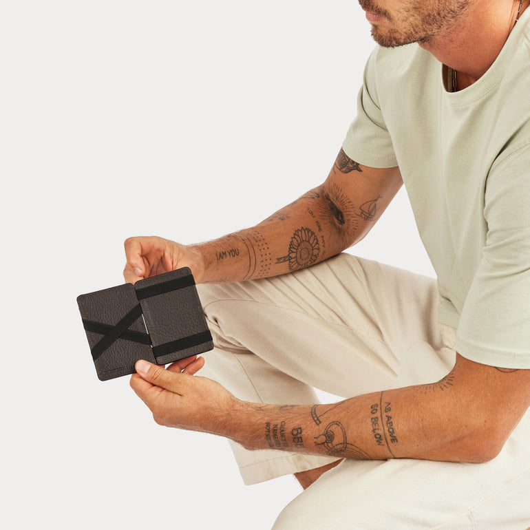 Magic Flip Chocolate Leather Men's Wallet Status Anxiety® Official