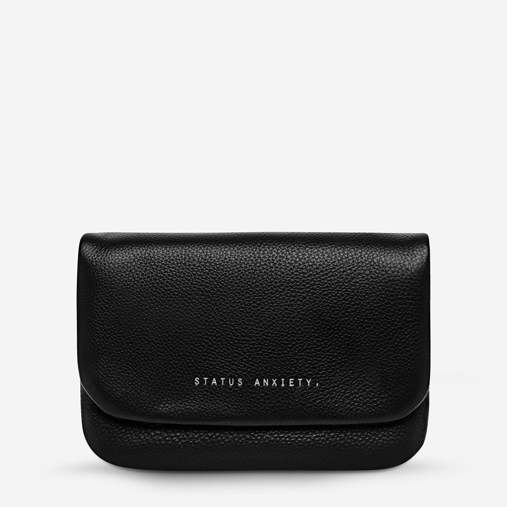 Impermanent Women's Black Leather Wallet Status Anxiety®