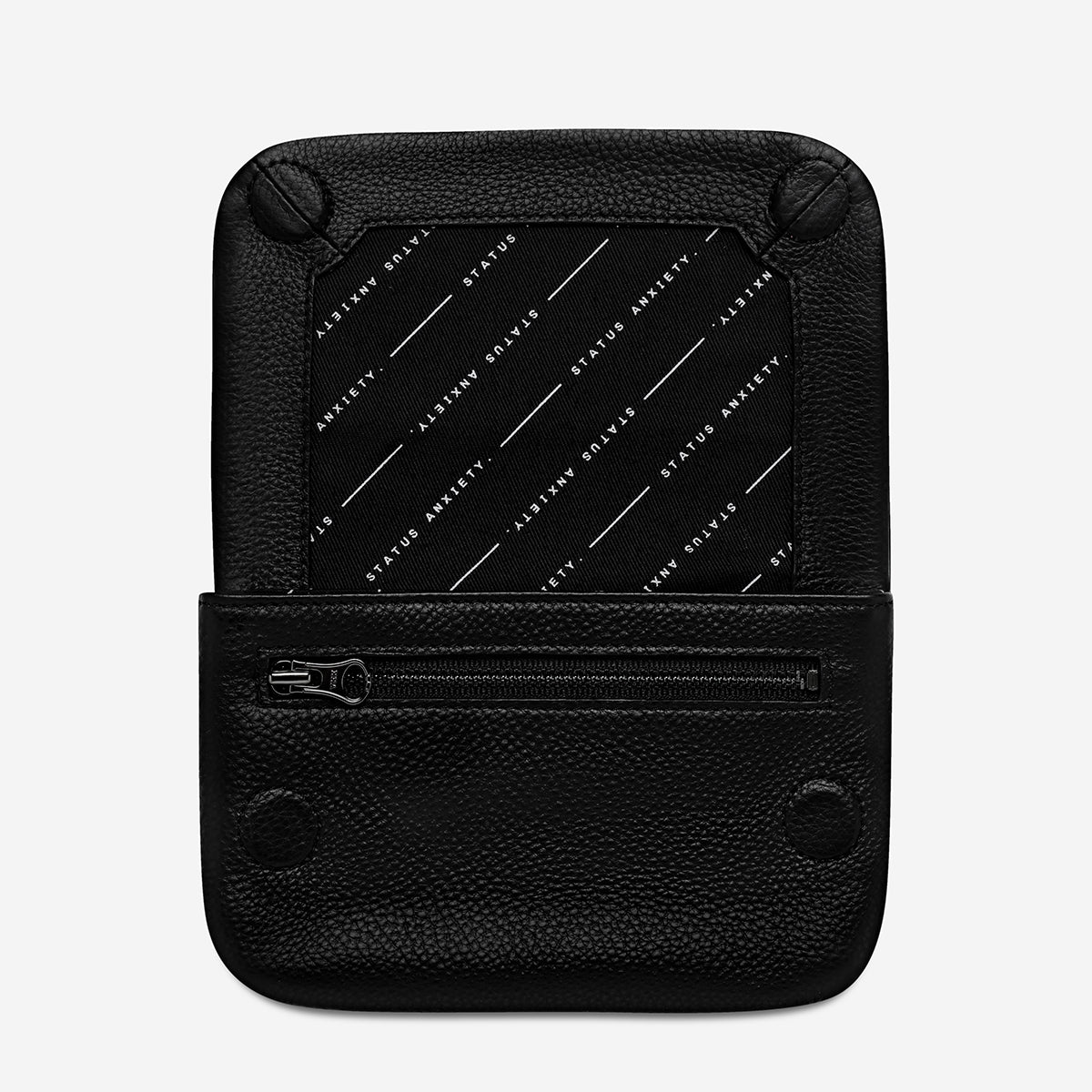 Status Anxiety Impermanent Women's Leather Wallet Black