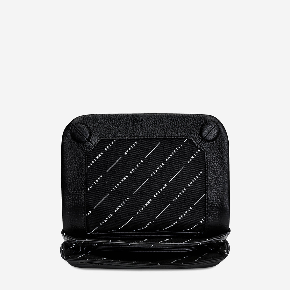 Status Anxiety Impermanent Women's Leather Wallet Black