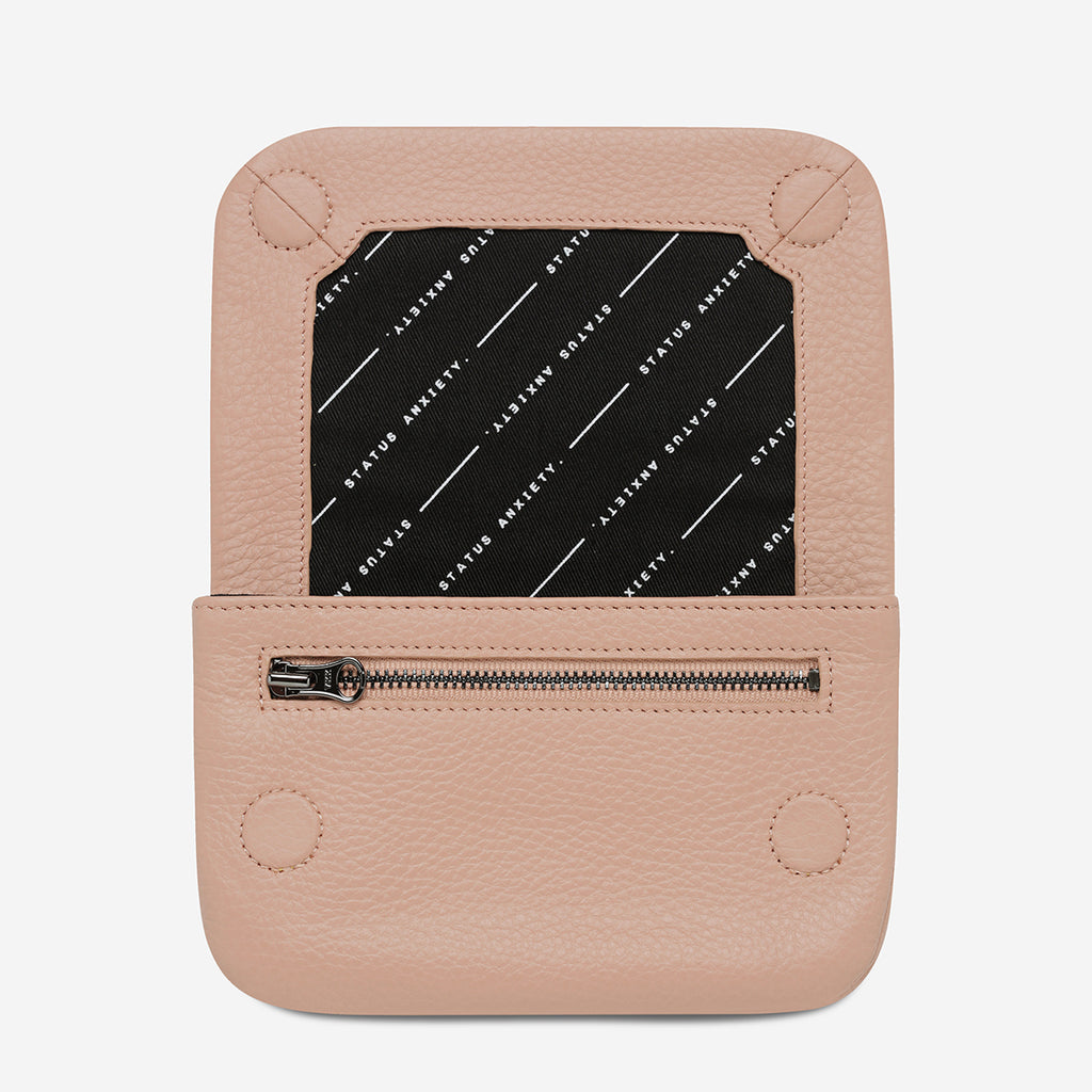 Impermanent Women's Dusty Pink Leather Wallet Status Anxiety®
