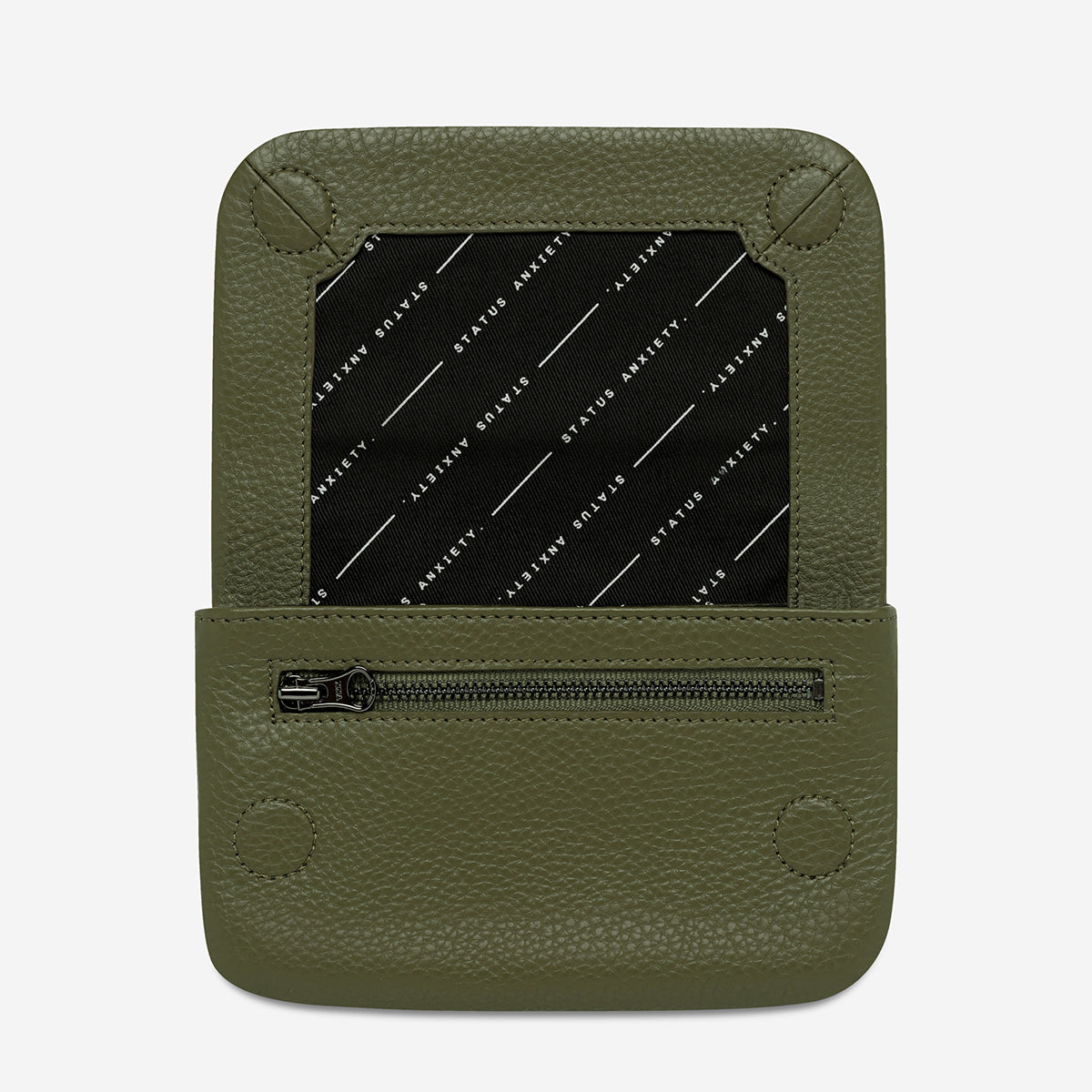 Status Anxiety Impermanent Women's Leather Wallet Khaki