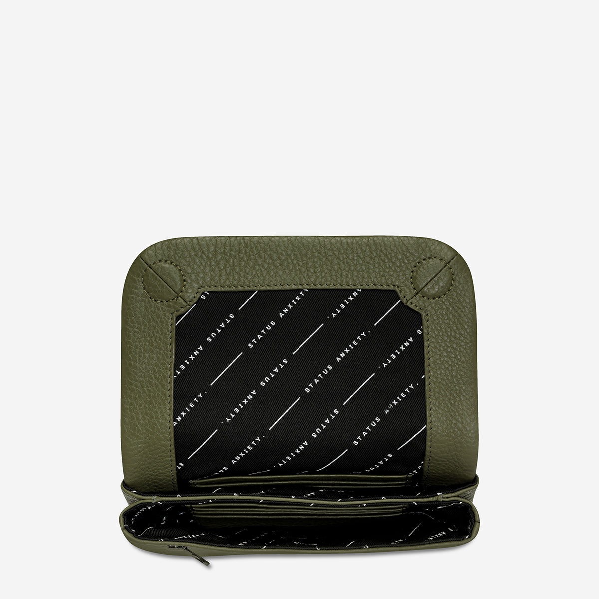 Status Anxiety Impermanent Women's Leather Wallet Khaki
