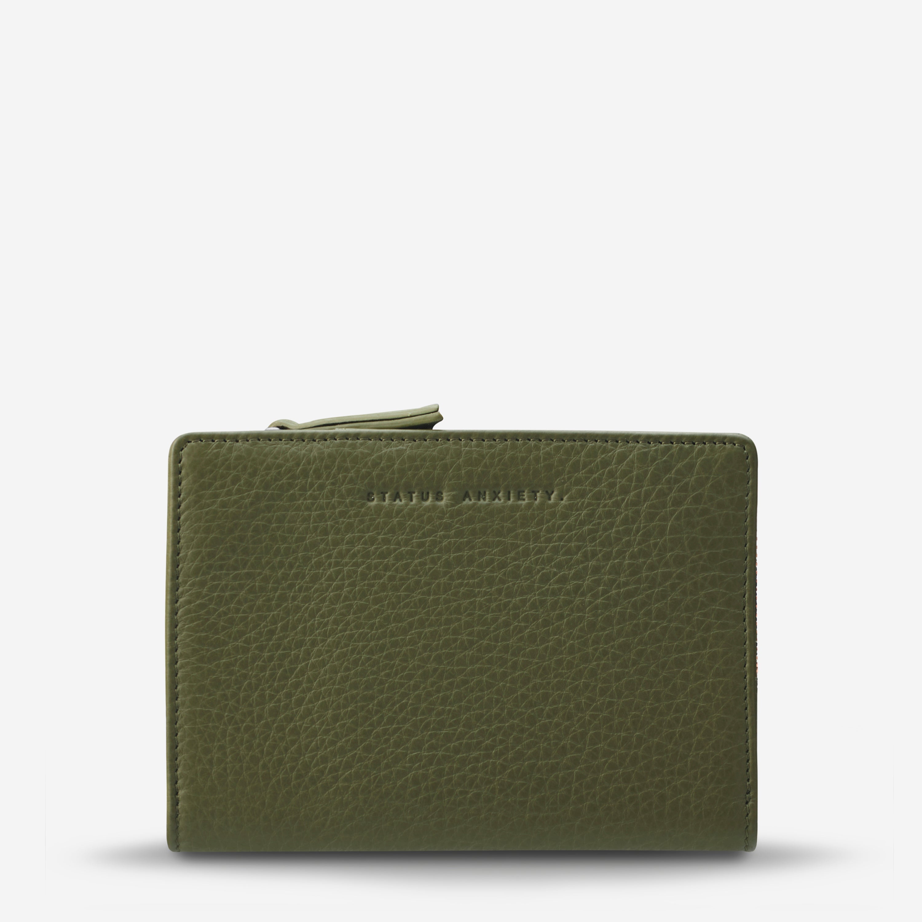 Status Anxiety Insurgency Women's Leather Wallet Khaki
