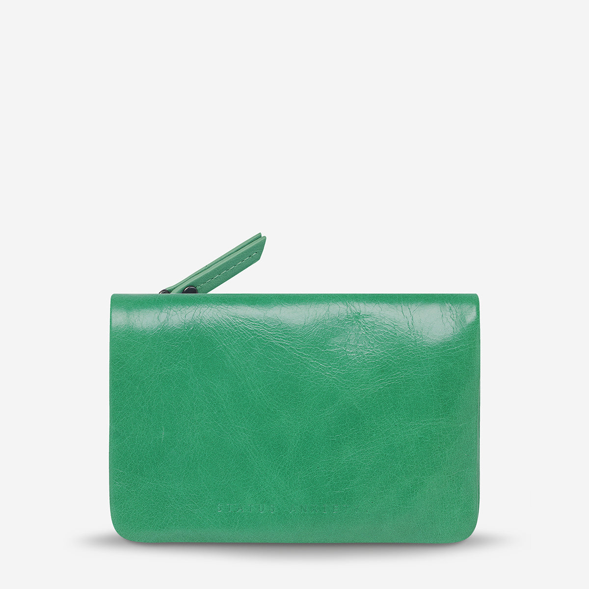 Status Anxiety Is Now Better Women's Leather Wallet Emerald